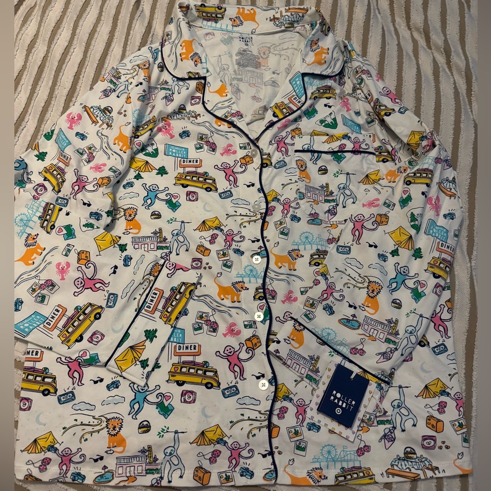 *Top Only* Roller Rabbit x Target Roadtrip Pajama Top